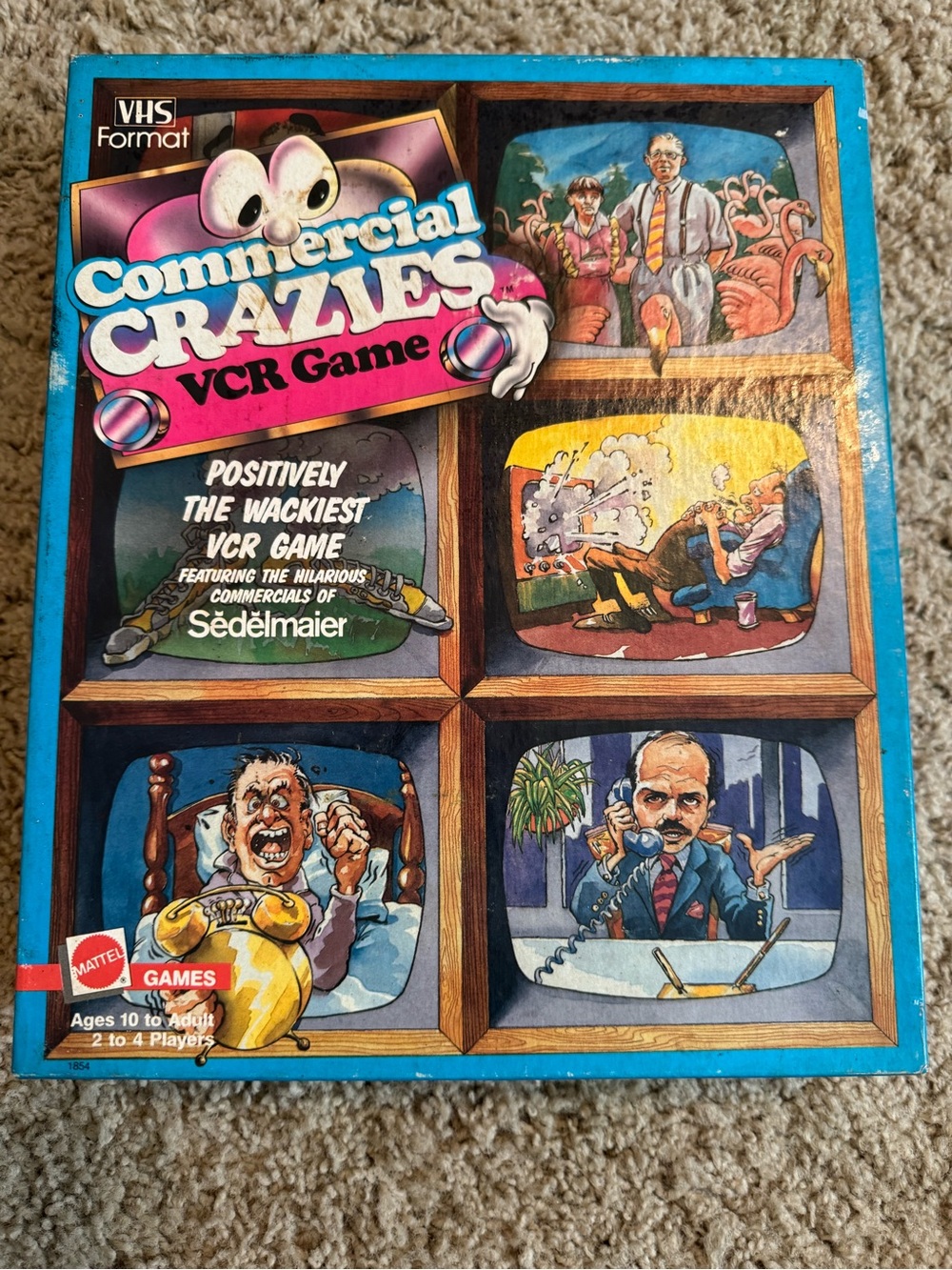 Vintage 1986 Mattel Commercial Crazies VCR Game